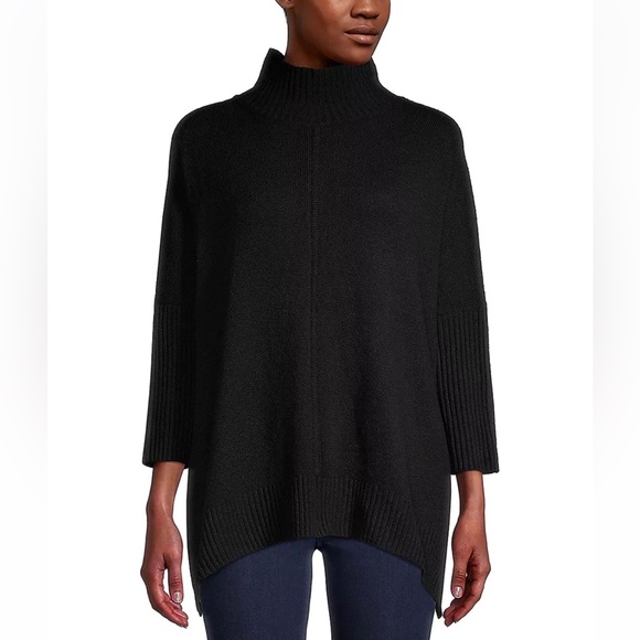 LOFT Sweaters - NWT LOFT Black Oversize Long-Sleeve Turtleneck Sweater